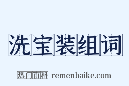 洗宝装组词是什么意思的图片